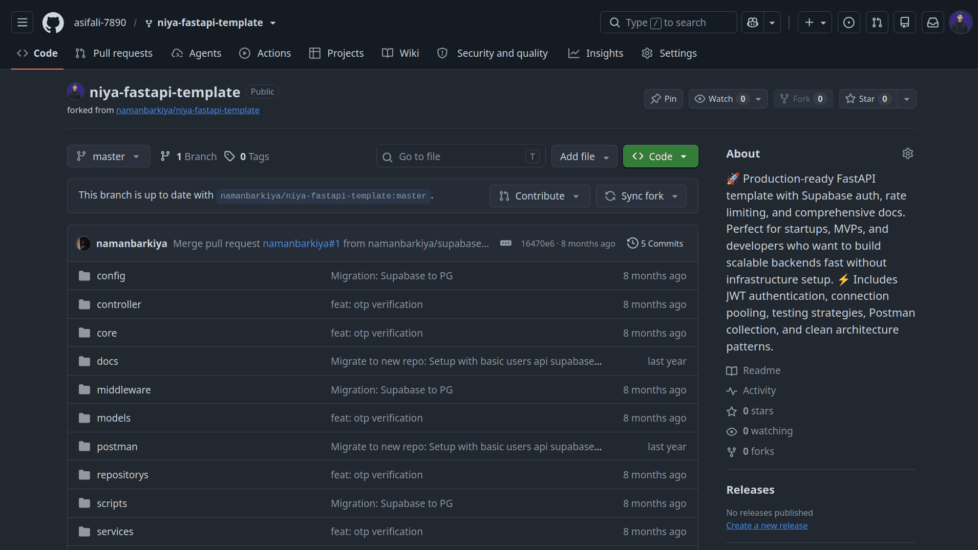 Ship Your Backend in 10 Minutes: The Niya FastAPI Template