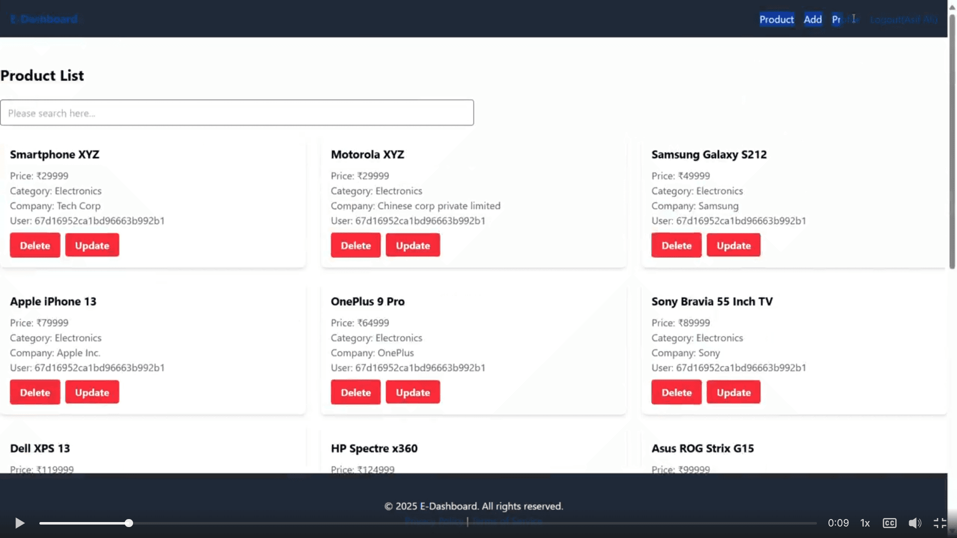 E-Commerce — Online Shopping Project
